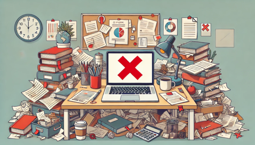 Screenshot showing a proper clutter-free exam space